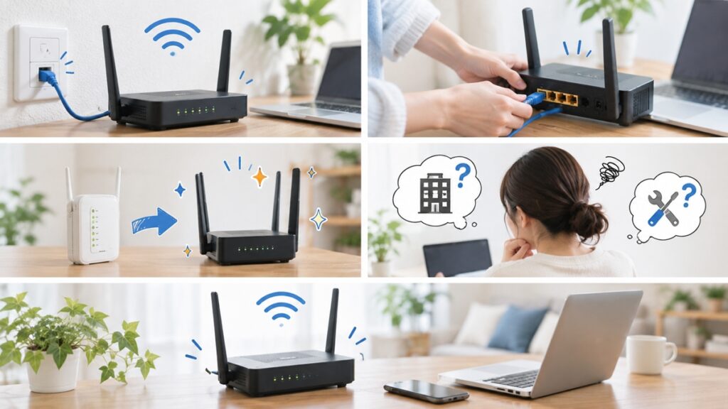 ルーター交換で速くなる場合と、買い替え前の確認
