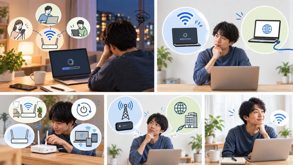 無料インターネット以外の回線を検討する判断基準