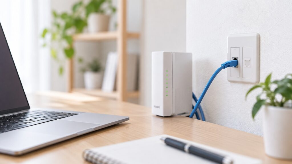 有線LANで速くなる？Wi-Fiとの違いと遅いときの確認