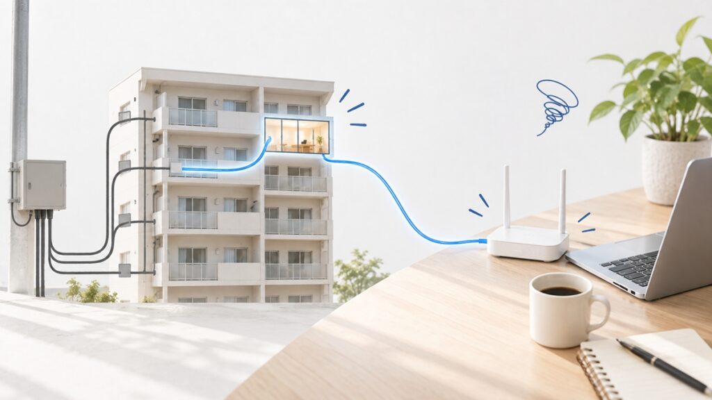 VDSLでも自分の部屋だけ光回線を引ける場合がある
